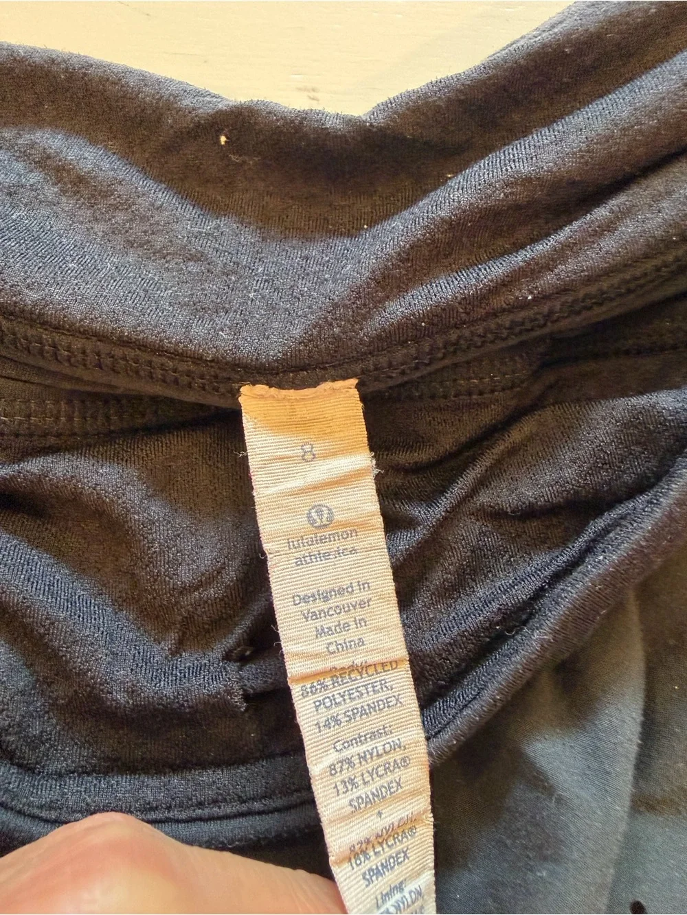 Lululemon athletic Black Ruffled Skort
